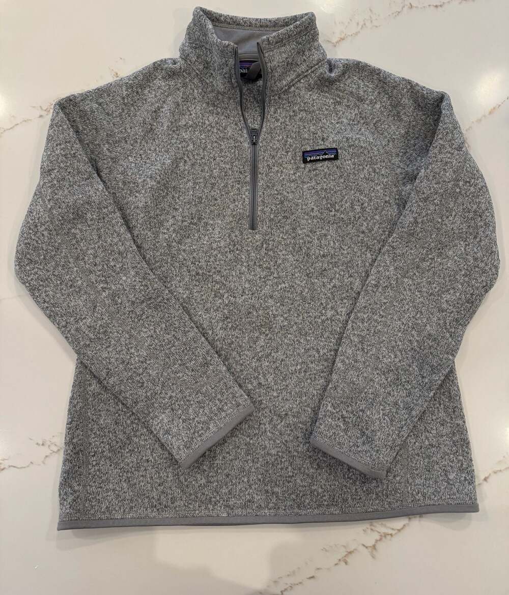 Patagonia Better Sweater 1/4 Zip Pullover Gray Size Large